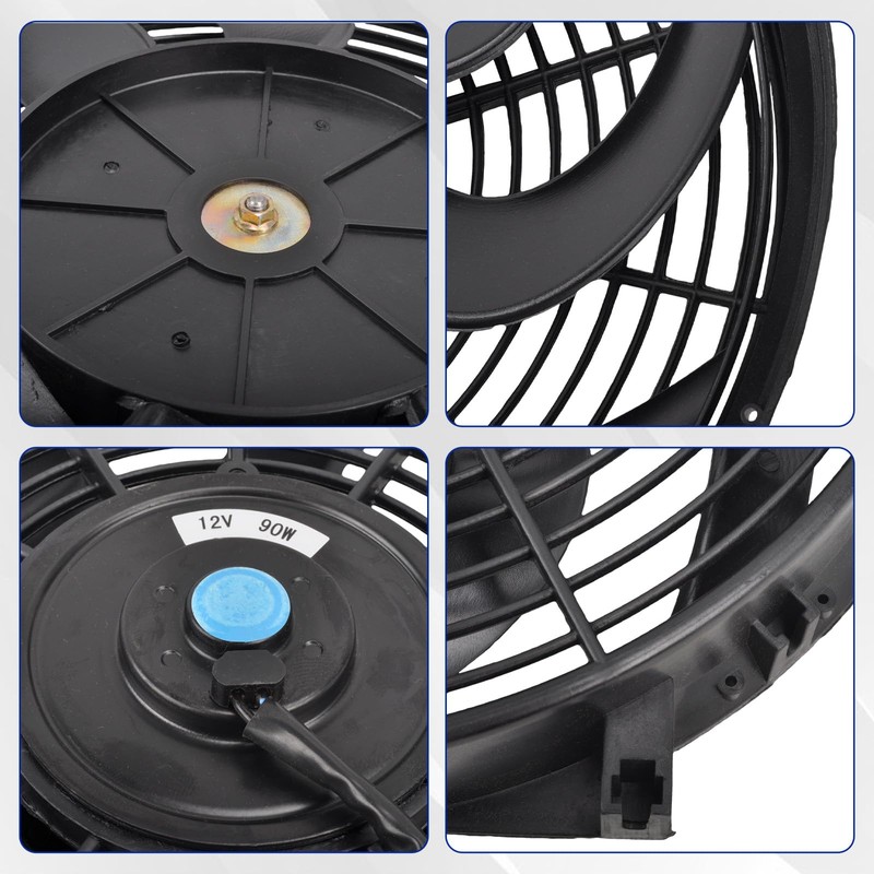 SSN 14 Inch Electric Radiator Cooling Fan Mount Kit, Push