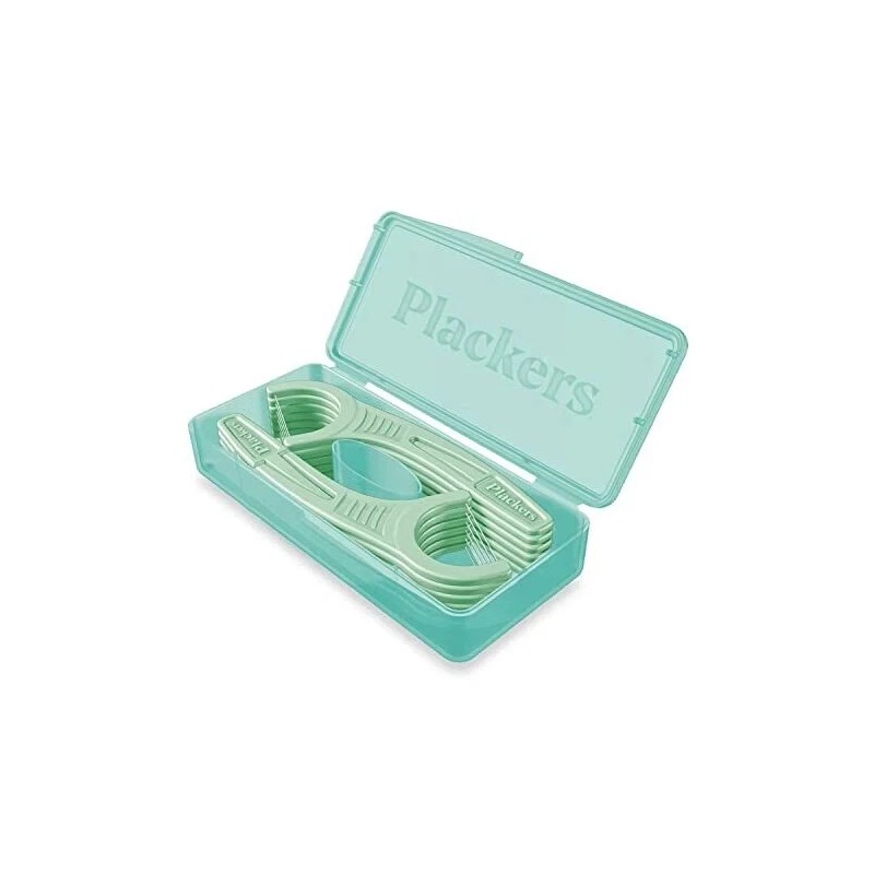 Plackers Micro Mint Dental Floss Picks with Travel Case 12