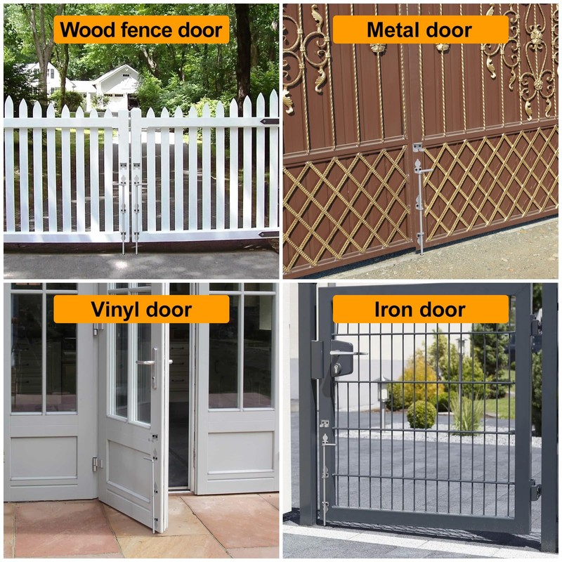 24" Cane Bolt Drop Rod for Gate, Heavy Duty Gate