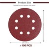 HIUOUIH Sandpaper 125 mm Velcro Pack of 100 Sanding Discs