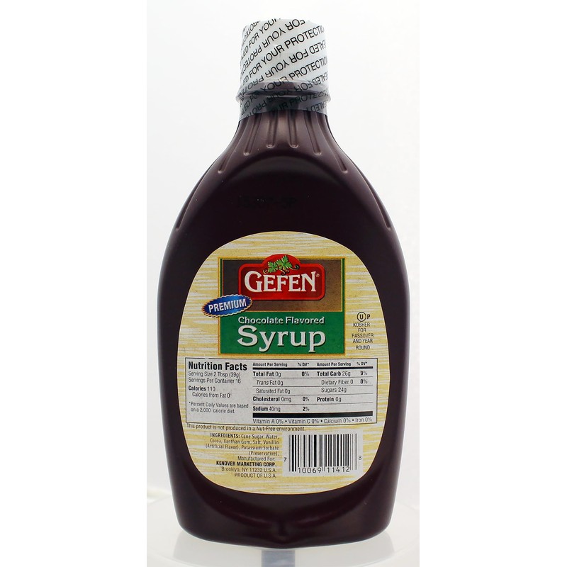 Gefen Gluten Free Chocolate Syrup, 22 Ounce, No High Fructose