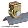 Skelang V Groove Caster 1.25 inches, Sliding Gate Wheel, Rigid