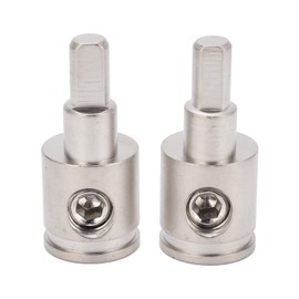 2pcs Amp Input Reducer Adapter 0 Gauge to 4 Gauge High Power Brass Nickel Plated for Car