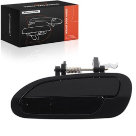 A-premium - Manija de Puerta Exterior Trasera Izquierda del Lado del Conductor Compatible con Honda Accord 1998 1999 2000 2001 2002, Color Negro Liso, Reemplazo# 72680-s84-a11, 72680-s86-k11