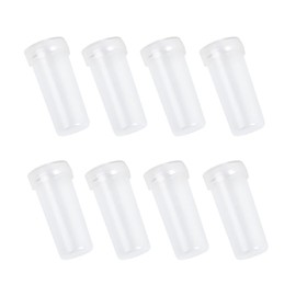 50 Pcs Clear Plastic Flower Water Tubes Individual Floral Water Tubes Picks Small Flower Stem Water Holder Plant Cutting Tubes with Caps for Flower Arrangement 4 cm