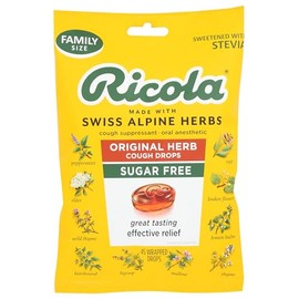 Ricola Sugar Free Original Swiss Herb Cough Drops - 45 Count Bag