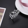 LZD Sterling Silver Plated Ring Women's Tree Of Life Adjustable
