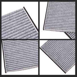 TOPAZ 2pcs Cabin Air Filter Set Compatible with Lexus and Toyota Models, 2002-2003 ES300, 2004-2006 ES33, 2000-2004 Avalon, 2002-2006 Camry Replace 8713906030 8713932010, with Activated Carbon