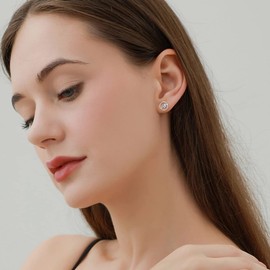 ROMANTICWORK Dinosaur Earrings 925 Sterling Silver Dino and Girl Earrings Dinosaur Stud Earrings Dinosaur Jewelry Gifts for Women Girls