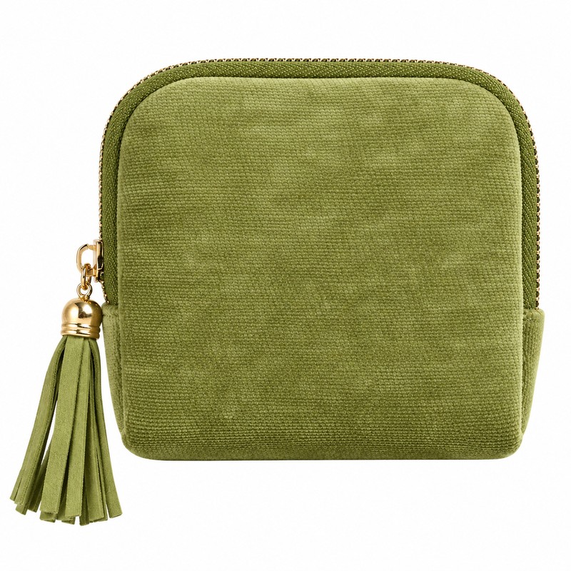 Velvet Jewelry Organizer Pouch for Travel – Zipper Storage with