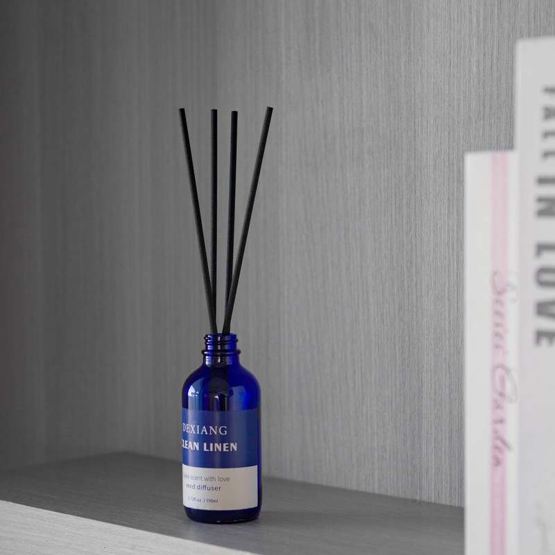 Reed Diffuser Set - 3.72 Oz (110ml) Clean Linen Aroma,