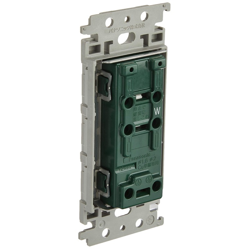 Panasonic WTF15324WK Embedded Earth Terminal Double Outlet with Insulated Frame,