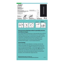TEPE Interdental Brush Original Green (ISO size 5: 0.8mm) / for a simple and thorough cleaning of the interdental spaces / 1 x 8 interdental brushes