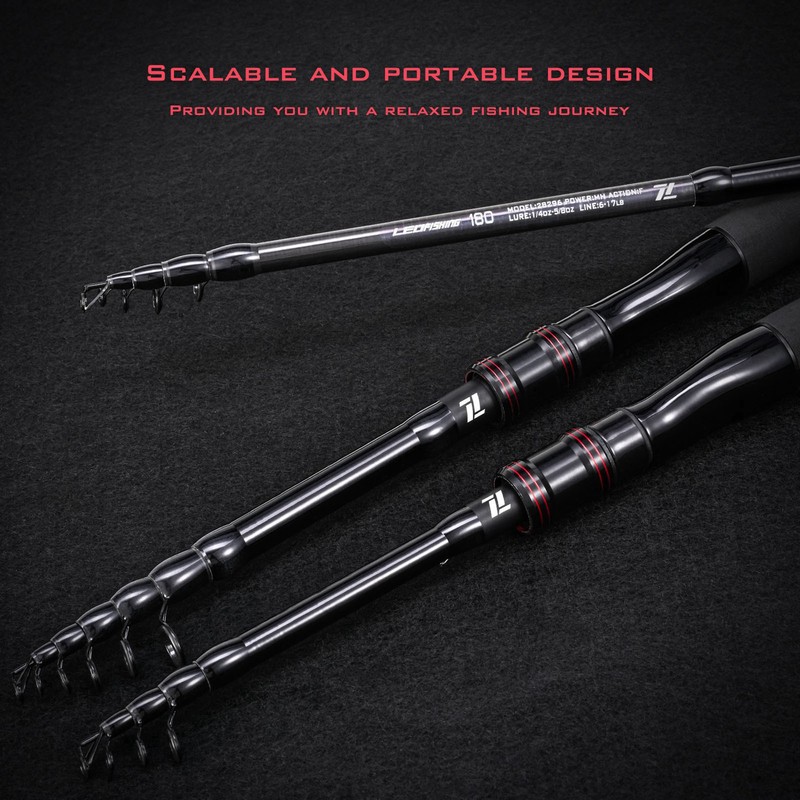 Fishing Rod Reel Combo Set Portable Telescopic with Reels Bait