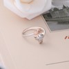 Senpotly 925 Sterling Silver Highland Cow Ring for Women Dainty