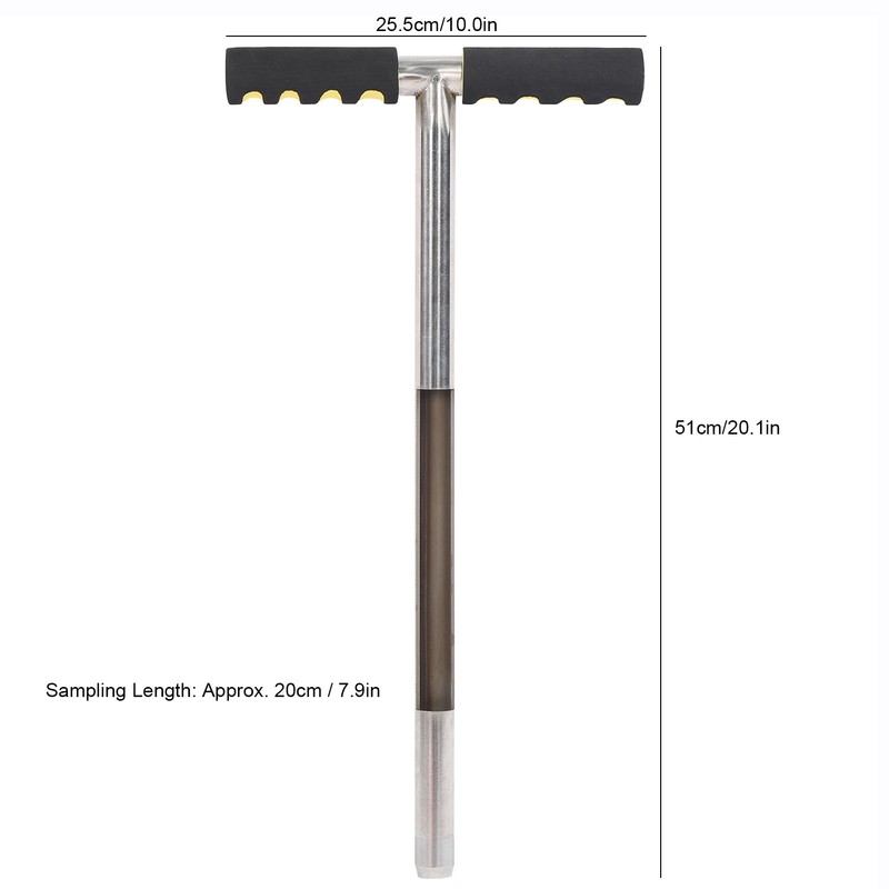 Soil Sampler Stainless Steel Sampling Device Garden Golf Field Maintain