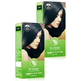 TS Good dyeing, No. 5 natural dark brown, 2 pcs / TS 착한염색, 5호 자연흑갈색, 2개
