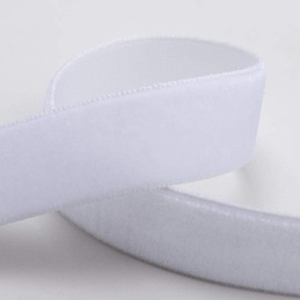 Velvet Ribbon 9mm x 10M - White