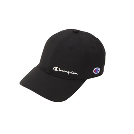 Champion C3-BG701C Men's Sports Cap, 100% Polyester, Script Embroidery, Men's, Black
