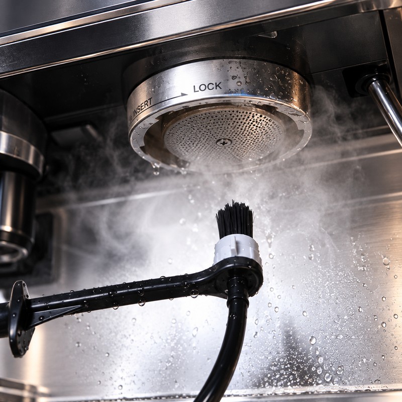 Steam Wand Cleaning Brush for Espresso Machines – Heat-Resistant Silicone