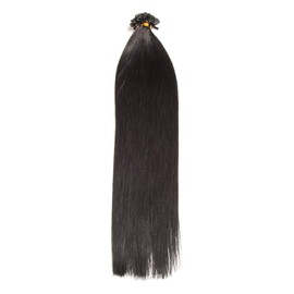 100 x 0.5g x 60 cm Indian Remy Human Hair Weave 100% Human Hair U-tip Extensions Extensions/with Accessories black