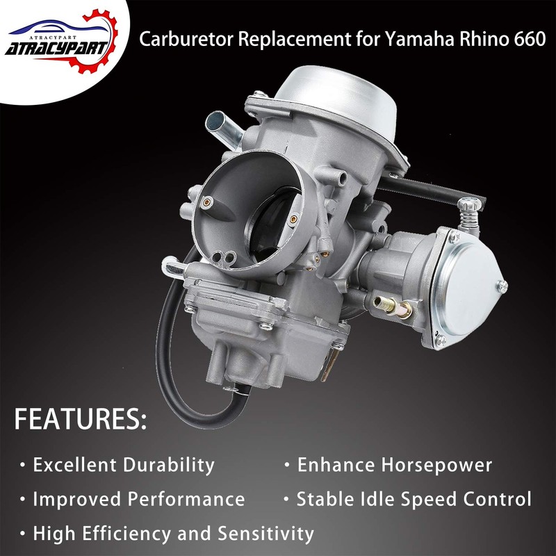 Carburetor Carb Compatible with 2004-2007 Yamaha Rhino 660 YFM660/YXR660FA/FSE/FH/Hunter UTV