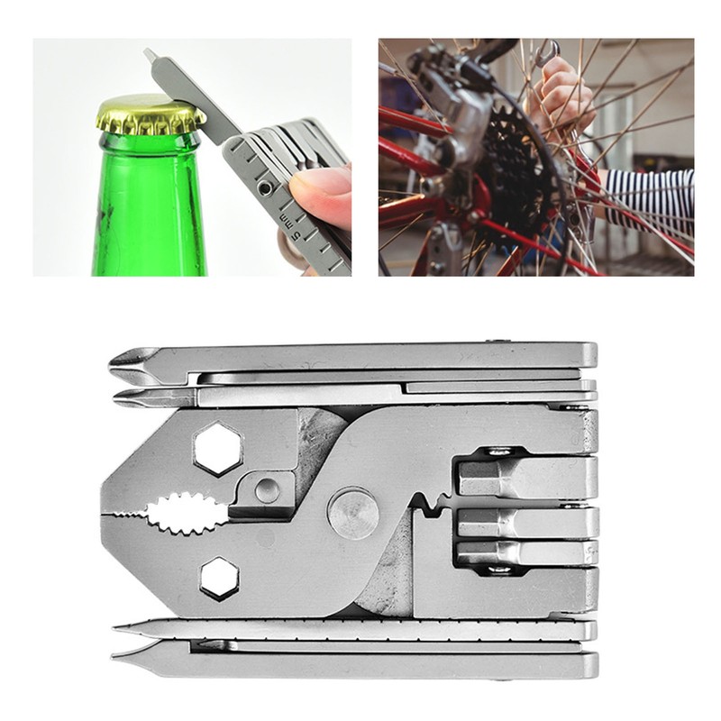 25 in 1 Foldable Pliers Stainless Steel Multifunctional Compact Pliers