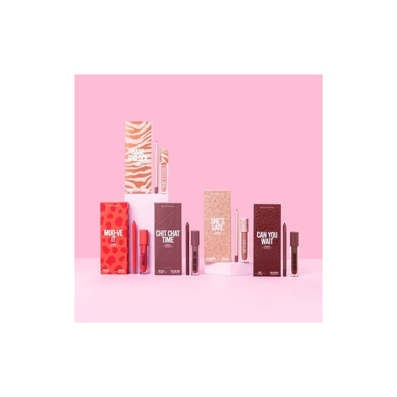 Kit Labial Mate Beauty Creations Availabilippy + Delineador Color She´s
