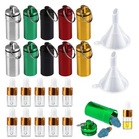 20 Pcs Anointing Oil Bottles Travel Split Bottle Eye Dropper, 2ml, 5 Colors