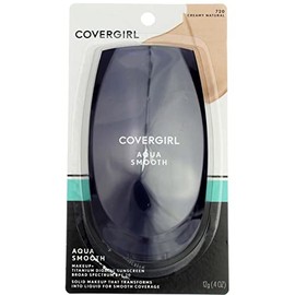 CoverGirl Smoothers AquaSmooth Compact Foundation, Creamy Natural [720] 0.40 oz (Pack of 9)