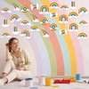 Wonmon 45 PCS Rainbow Cutouts for Bulletin Board Decoration, Cute