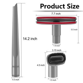 3 Packs Upholstery Tool,Crevice Tool and Dust Brush Compatible with Shark Navigator Lift-Away Vacuum Cleaner Models NV350, NV351, NV352, NV355, NV356E, NV357, NV360, NV370, Compare to Part No.112FFJ