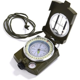 Roobuck Survival Military High-Precision Compass with Waterproof Shakeproof Emergency Luminous for Camping Hiking Hunting Trekking