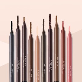 [MQNY] MACQUEEN NEWYORK Waterproof Pencil Gel Liner, 0.06 oz (1.7 g), Korean Cosmetics, Gel Eyeliner, Pencil Liner, Waterproof Formula, Won't Fall Off, Hypoallergenic, Resistant to Water, Sweat and Tears, Easy to Use (#06 Classic Heroine, Deep Brown Pearl)