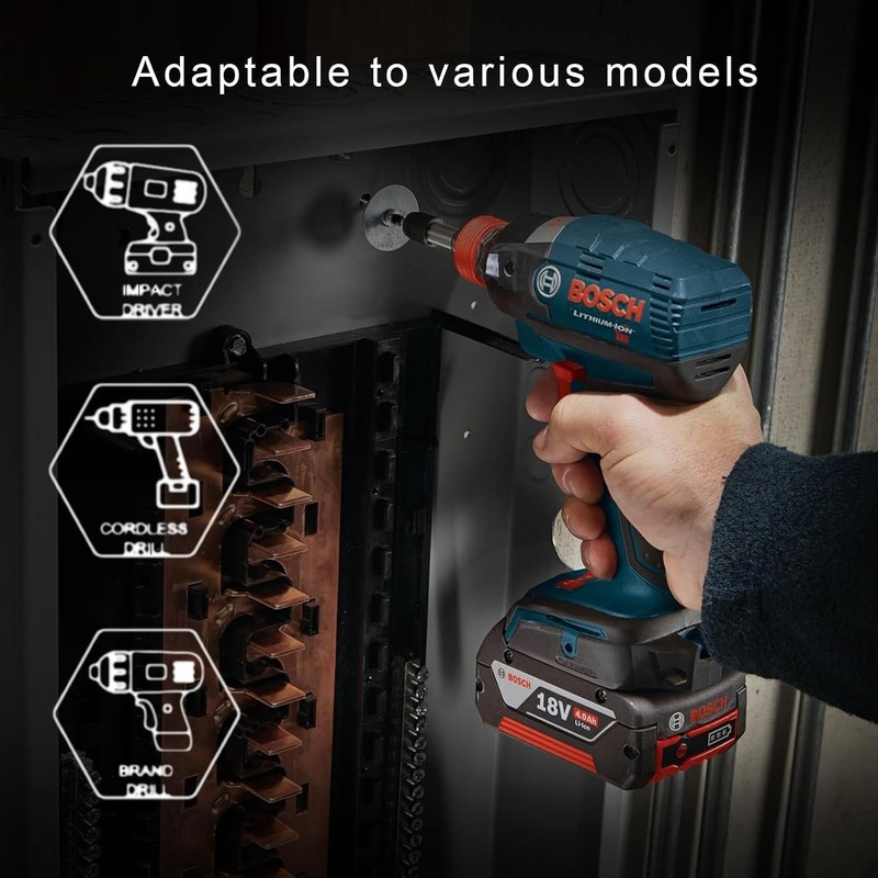 Uadme Magnetic Impact Screwdriver Driver Bits Set, 12Pcs Screwdriver Bit