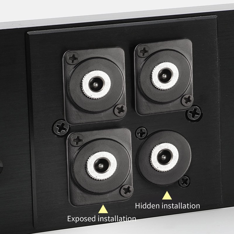 QIANRENON DC 5.5mm x 2.5mm Panel Mount, 2 Pole High
