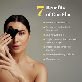 Pari Satiss Nephrite Jade Gua sha Facial Tool, Hand-Carved Premium Guasha Stone, Jawline Shaper for Women, Guasha Tool for Face and Body, Puffy Face Reducer, Skin Care Tools, Green