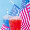 PakTalk [100 Pack]Party Straws Disposable 7.75'' x0.24'' Biodegradable Sky Blue