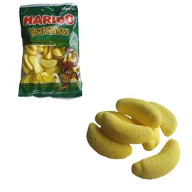 Haribo Bananas | Banana Candy | Crunchy Banana Candy with Soft Core | Haribo Banana Candy | 8.46 Ounce Total