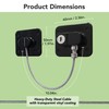Moonybaby Freezer Lock 2 Packs, Fridge Lock with Steel Wire