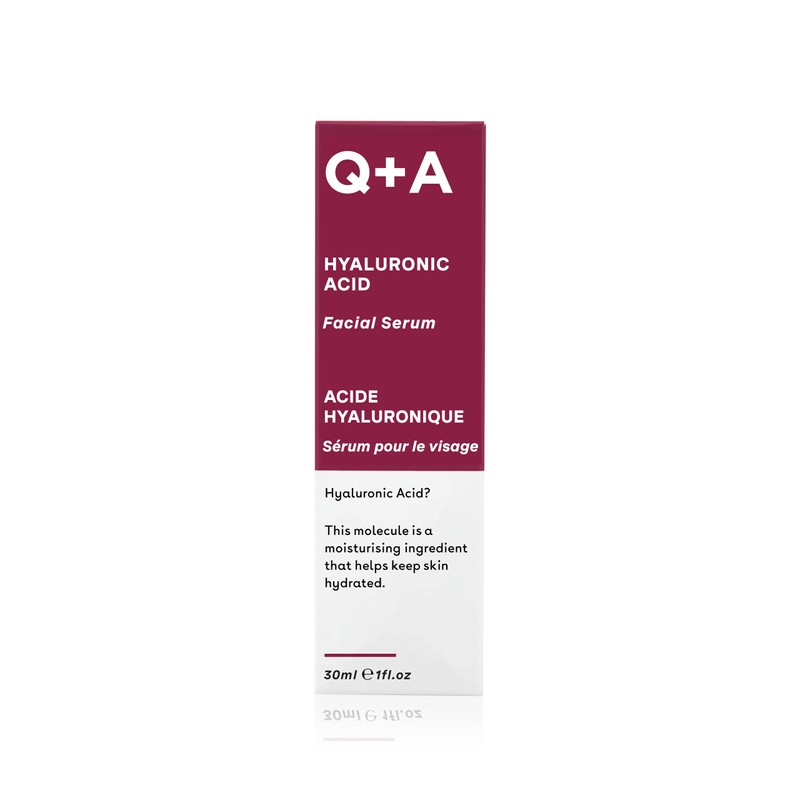 Q+A Hyaluronic Acid Serum/Acide Hyaluronique, ethically made in the UK