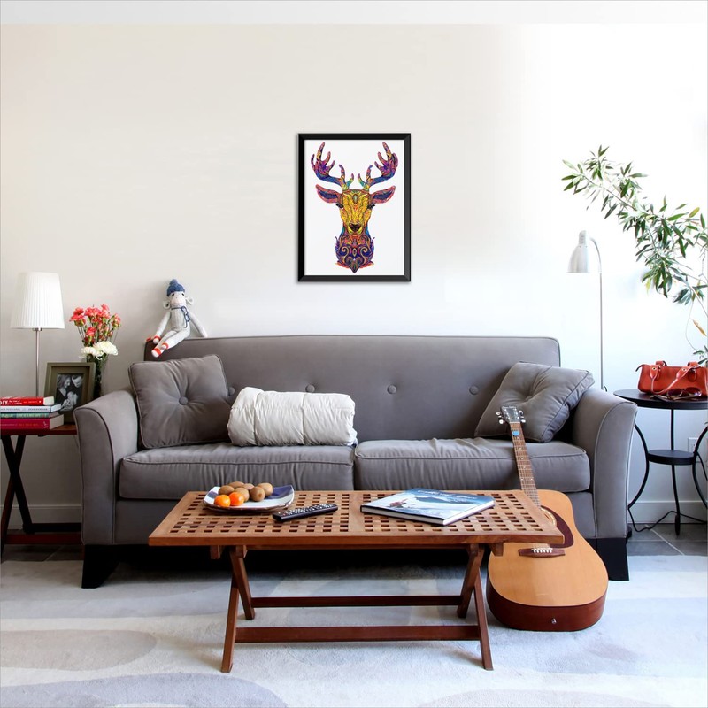 ACROPAQ PUZA4D Deer Wooden Wooden Jigsaw Puzzle Adult A4-150 Pieces