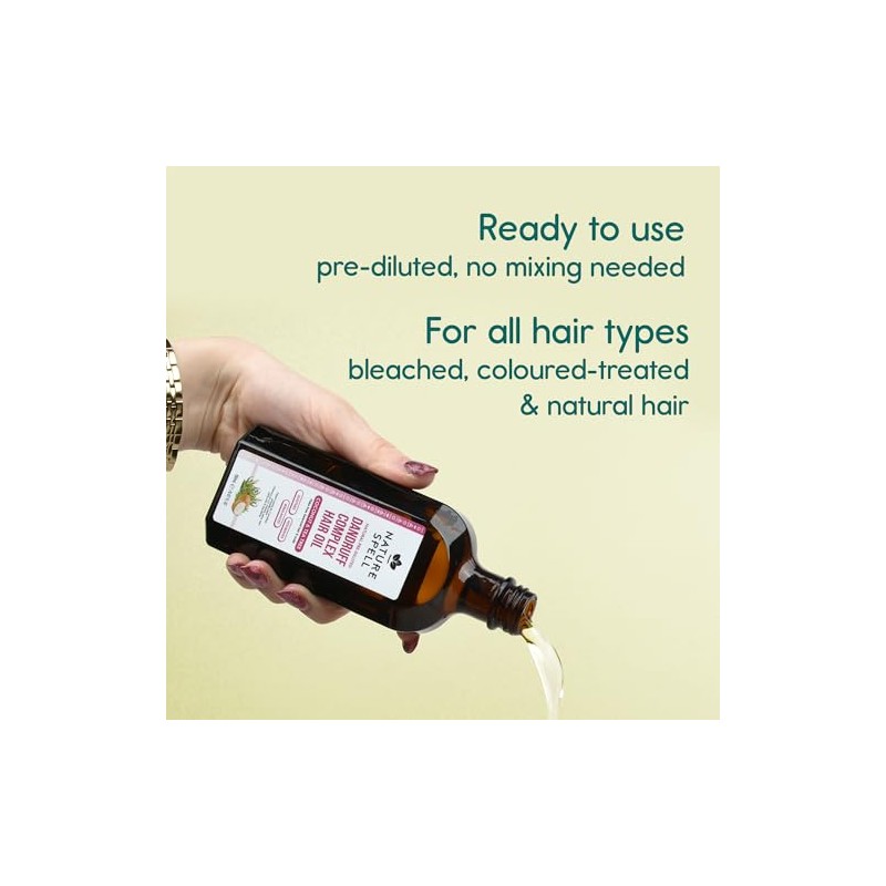 Nature Spell Dandruff Complex Hair Oil, Pre-Diluted Scalp Oil, Helps
