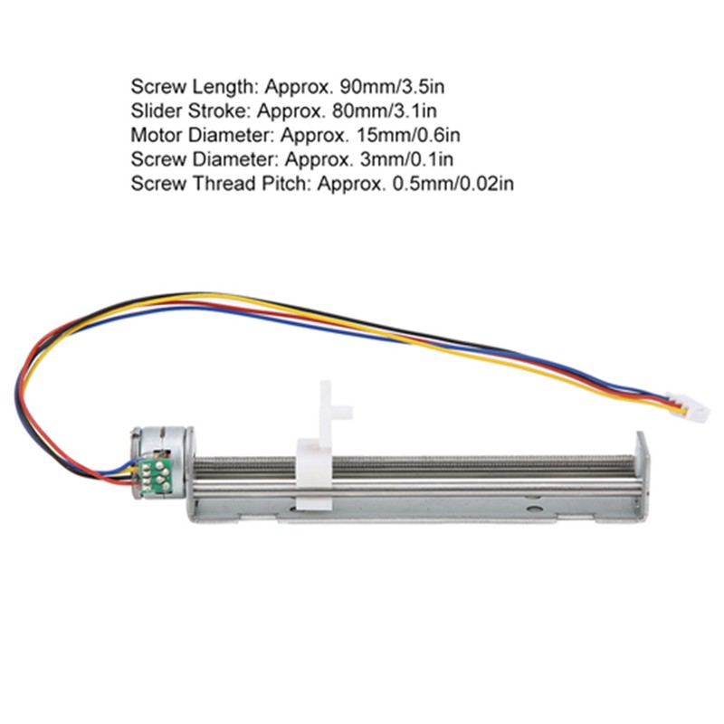 2‑Phase 4‑Wire Linear Stepper Motor Screw Slide Table 4‑9V Drive