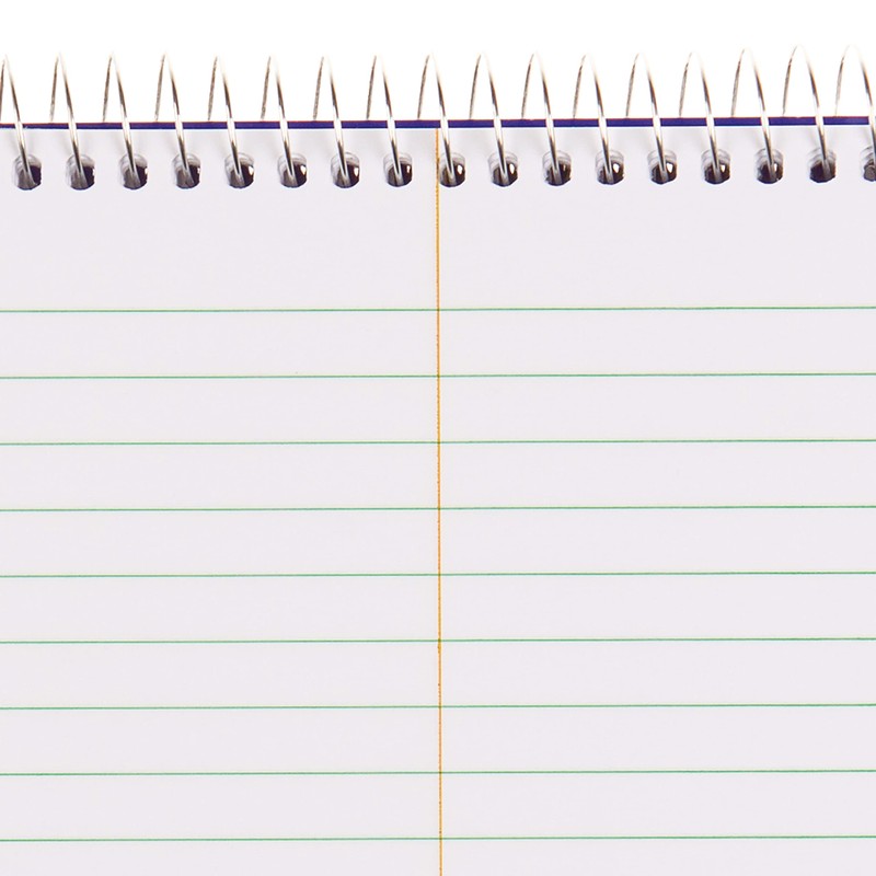 Blueline high-capacity steno pad, medium/college rule, blue cover, 180 white