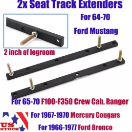 Unbranded For 64-70 Ford Mustang 67-70 Mercury Cougars Seat Track Extenders Ford Bronco US