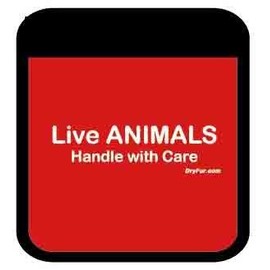 DryFur Pet Carrier Comfort Grips - Live Animals (Red)