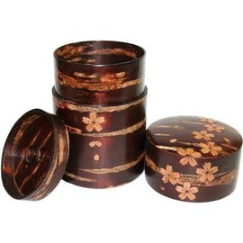 角館 Cherry Leather Craft, Cherry Leather Total Leather Making Tea Container (Large)