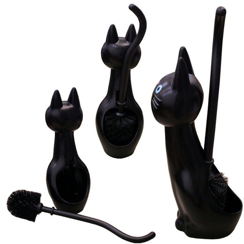Meiho ME02 Cat Toilet Brush Black
