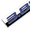 Auto Dynasty Chrome Finish Metal Emblem 3.8L Badge (Blue Letter)